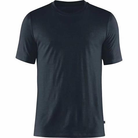 Fjallraven Abisko T-Shirt Navy Singapore For Men (SG-36300)